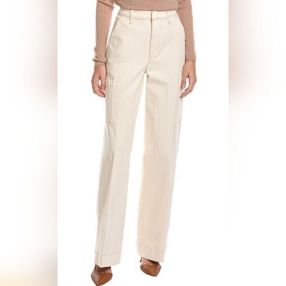 Joe's‎ Jeans Ecru Cargo Wide Leg Jeans size 34x33 - Picture 1 of 6